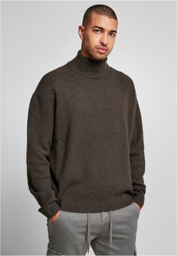 UC Men Oversized Roll Neck Sweater Blackbird