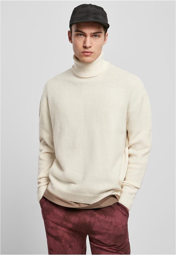 UC Men Oversized Roll Neck Sweater whitesand