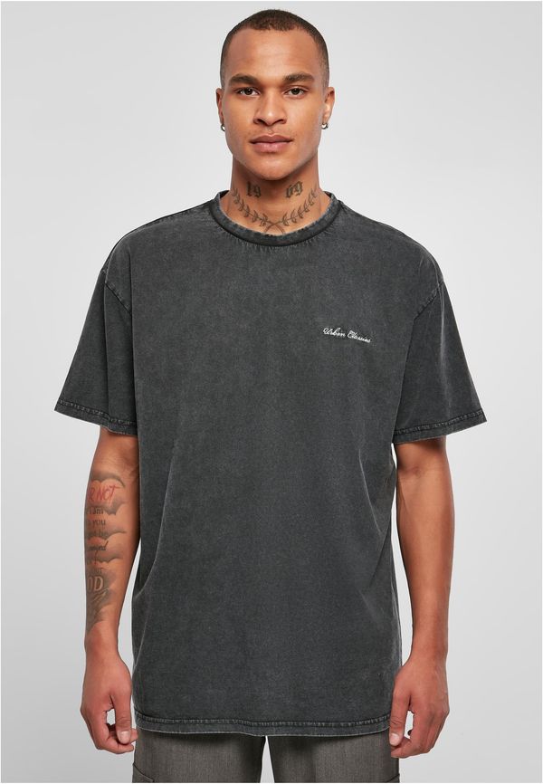 Urban Classics Oversized Small Embroidery Tee Black