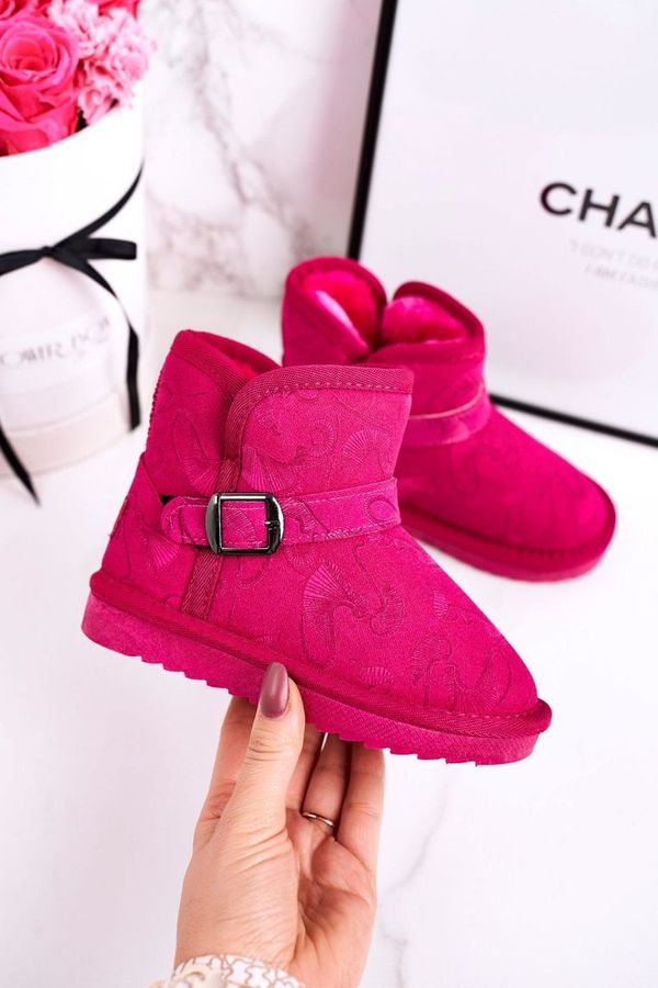 PA1 PA1 Children's Snow Boots With Fur Fuchsia Kawai