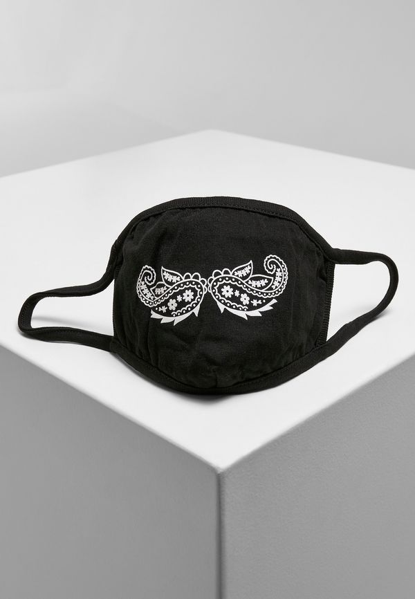 MT Accessoires Paisley Moustache Mask Black