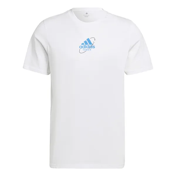 Adidas Pánské tričko adidas  Thiem Graphic Tee White L