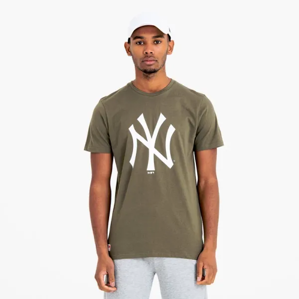 New Era Pánské tričko New Era MLB New York Yankees Olive, XL