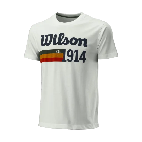 Wilson Pánské tričko Wilson  Script ´14 Tech Tee Blanc