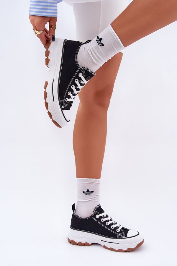 PE1 PE1 Low Women's Sneakers On Platform Black Aradwin