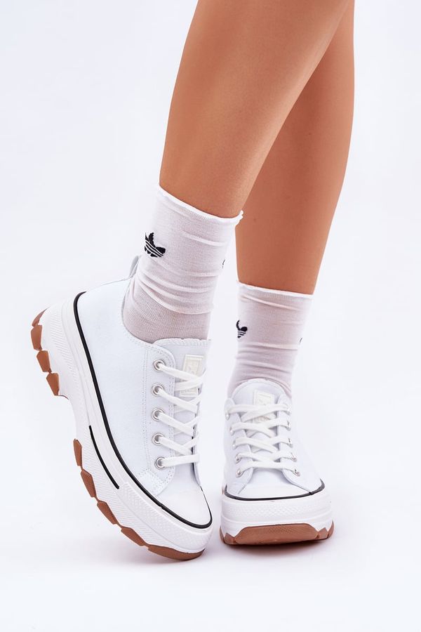 PE1 PE1 Low Women's Sneakers On Platform White Aradwin