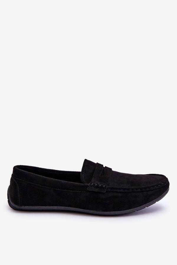 PE1 PE1 Men's Suede Loafers Black Mack