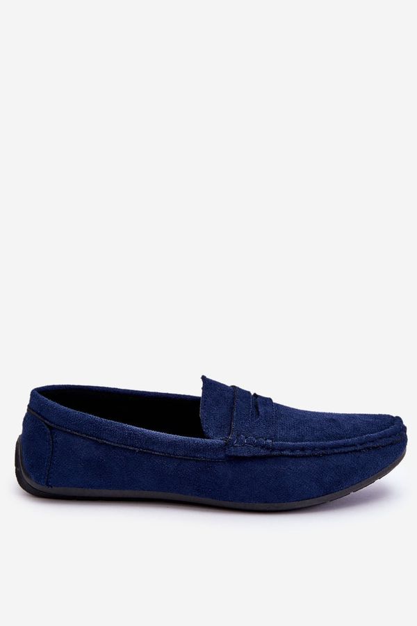 PE1 PE1 Men's Suede Loafers Navy Mack