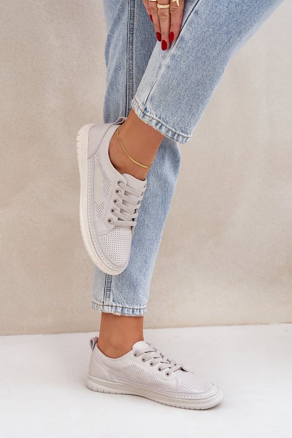 PE1 PE1 Women's Leather Sneakers Grey Cloesa