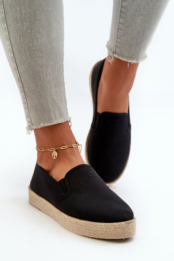 PE1 PE1 Women's Platform Espadrilles Black Naloenma