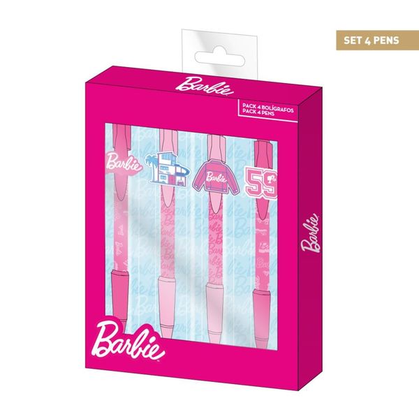 Barbie PEN PACK X4 BARBIE