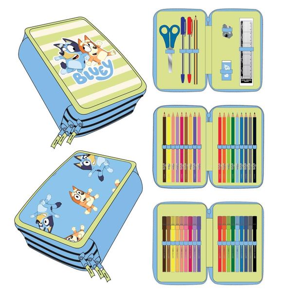 BLUEY PENCIL CASE WITH ACCESSORIES BLUEY