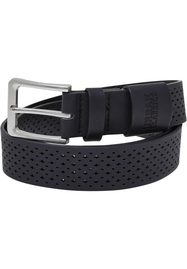 Urban Classics Perforated synthetic leather strap black