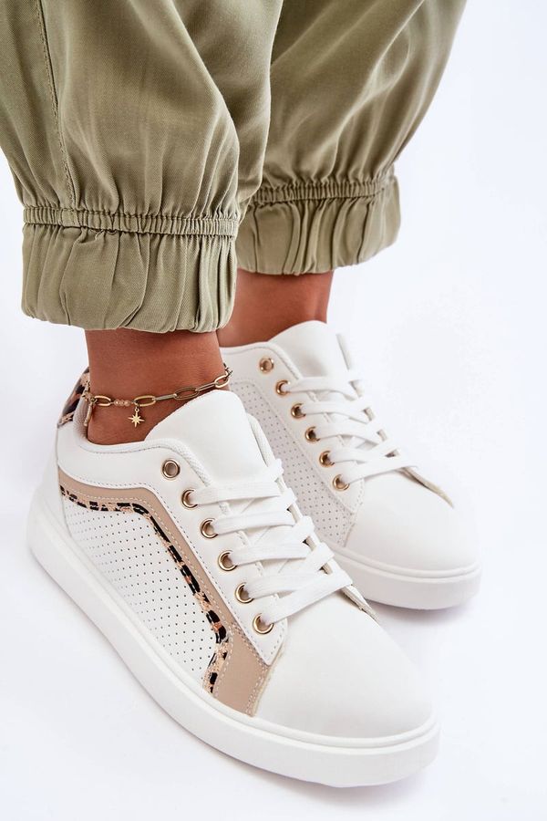 PG1 PG1 Women's Classic Sports Shoes White-Beige Amaranti