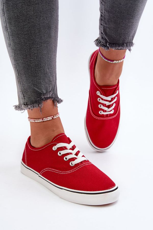 PH2 PH2 Women's Classic Red Sneakers Trainers Olvali