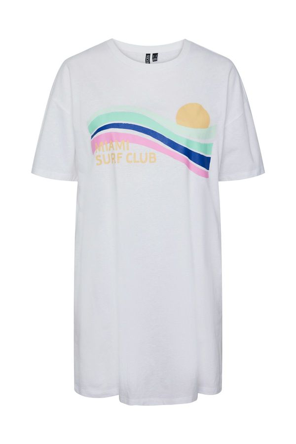 Pieces Pieces PCABANDA SS T-SHIRT DRESS SWW BC