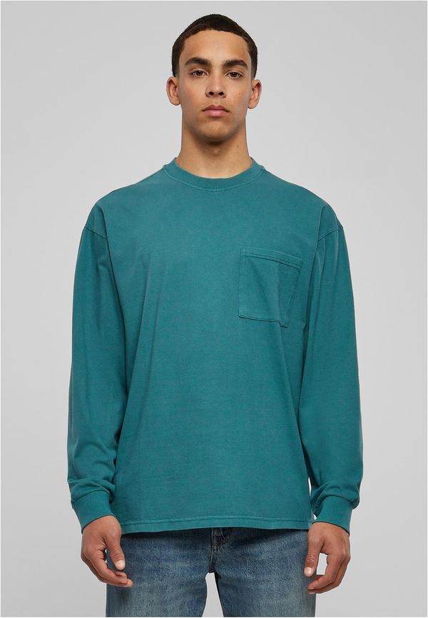 UC Men Pigment-dyed long-sleeved pocket teal