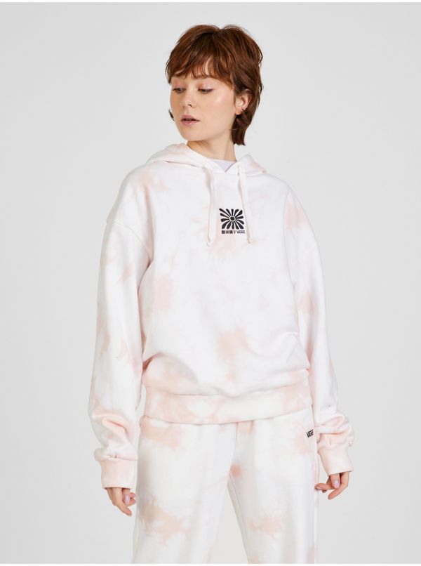 Vans Pink and Cream Women Patterned Hoodie VANS - Women