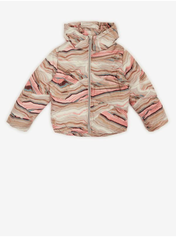 Tom Tailor Pink-Beige Girly Patterned Quilted Jacket Tom Tailor - Girls