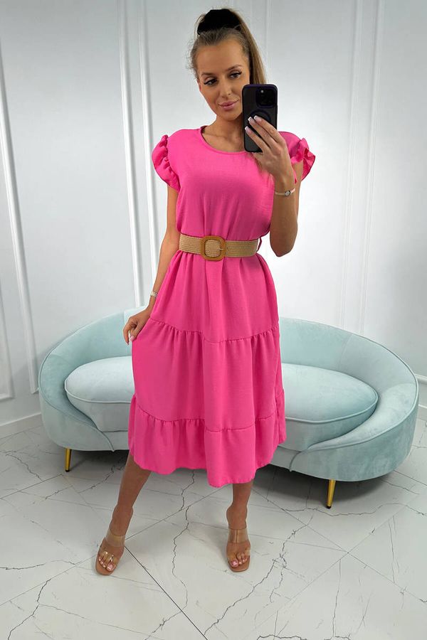Kesi Pink dress with ruffles