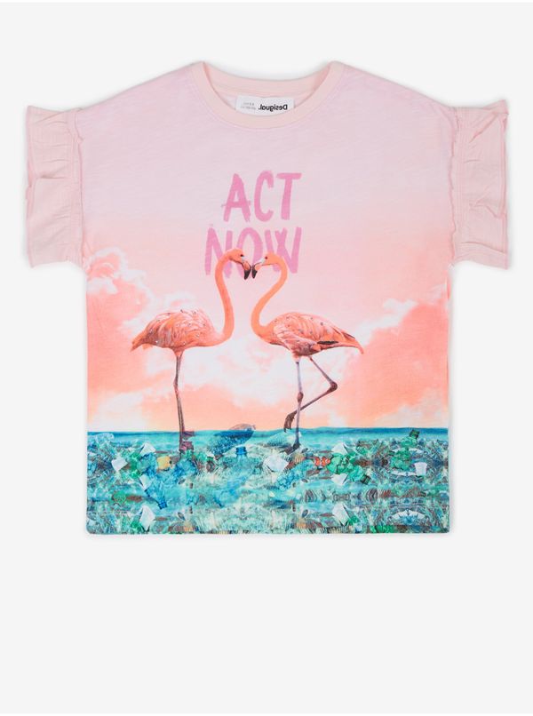 DESIGUAL Pink Girls' T-Shirt Desigual Velez - Girls