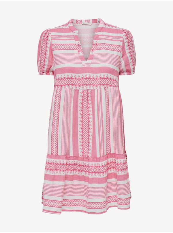 Only Pink Ladies Striped Dress ONLY Nora - Women