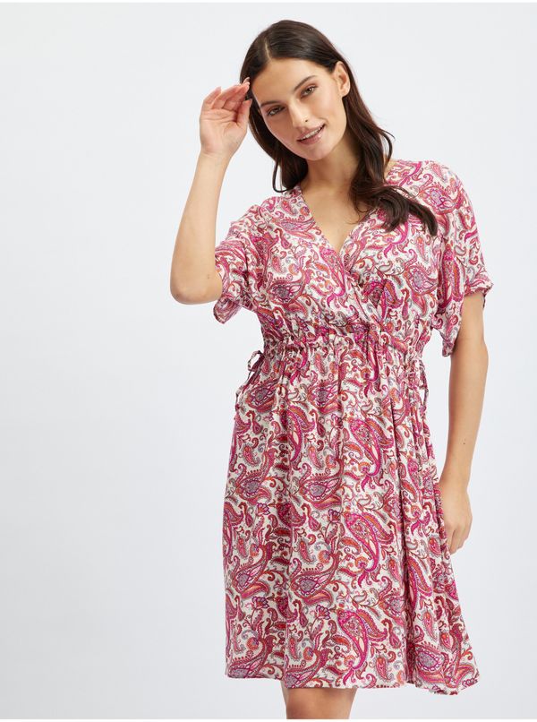 Orsay Pink women's patterned dress ORSAY