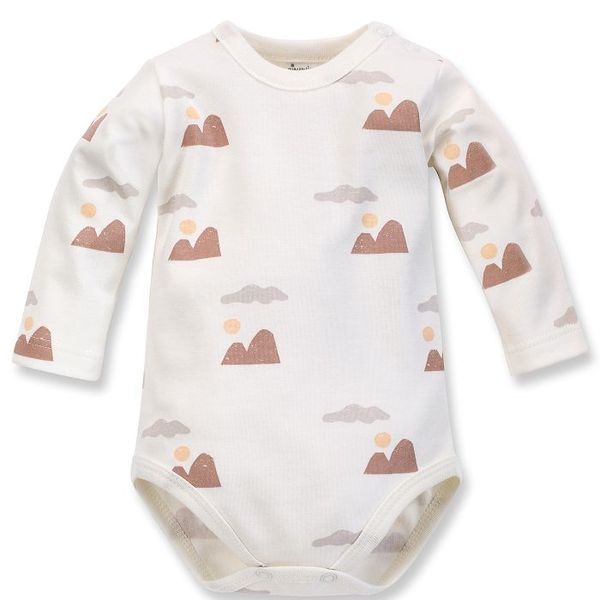 Pinokio Pinokio Kids's Dreamer Longsleeve Bodysuit Ecru/Pattern