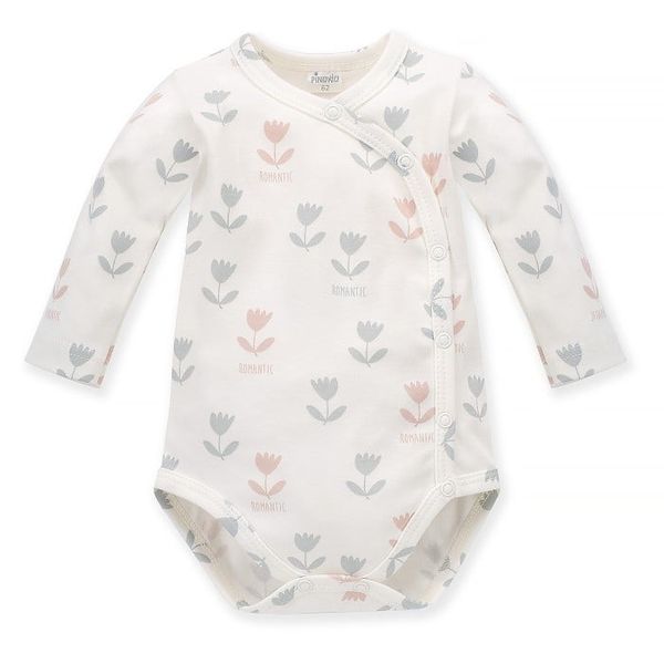 Pinokio Pinokio Kids's Romantic Buttoned Bodysuit Ecru/Print