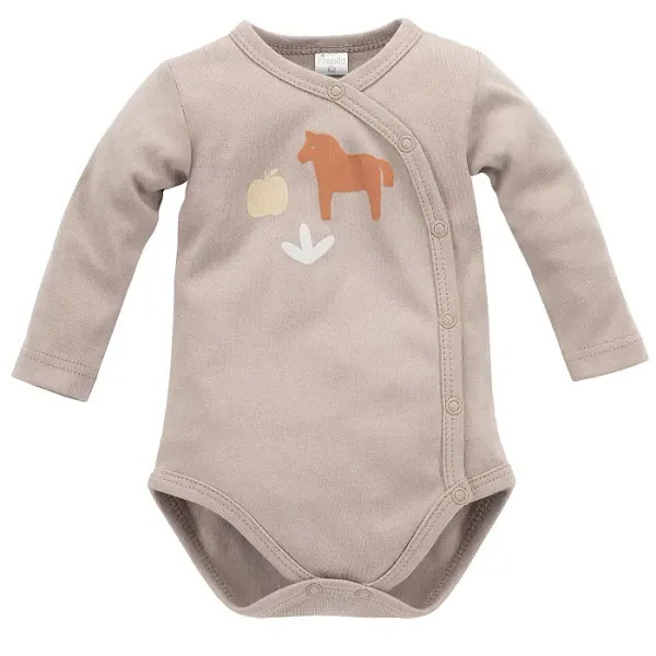 Pinokio Pinokio Kids's Wooden Pony Buttoned Bodysuit