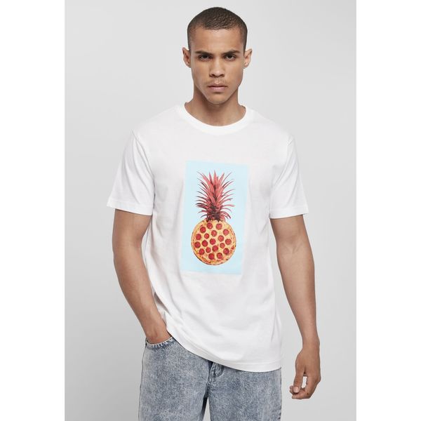 Mister Tee Pizza Pineapple Tee white