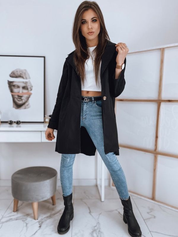 DStreet Płaszcz damski LEFFERSON czarny Dstreet