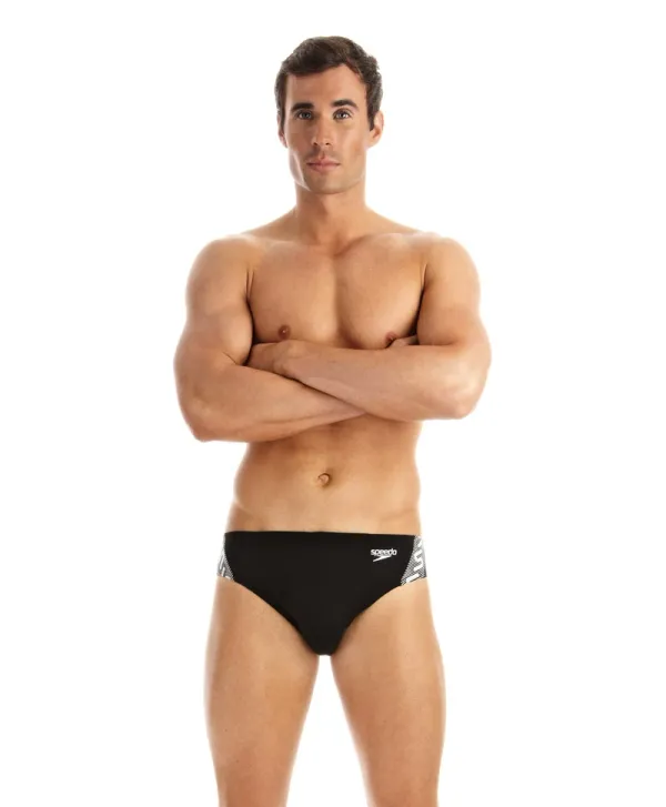 Speedo Plavky Speedo Monogram 7 cm BRF AM Black, 34