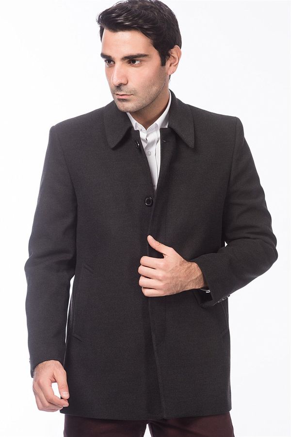 dewberry PLT8206 DEWBERRY MEN'S COAT-ANTHRACITE