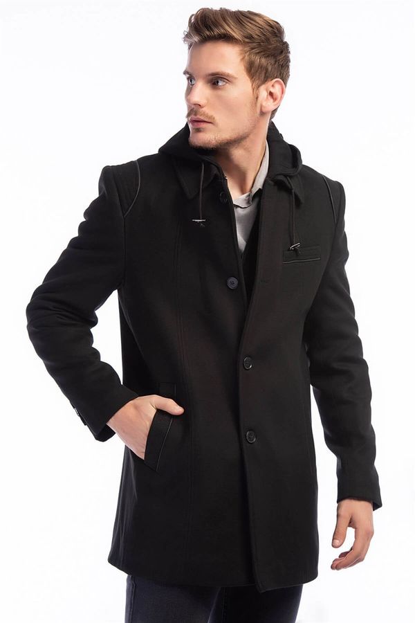 dewberry PLT8335 DEWBERRY MEN'S COAT-BLACK