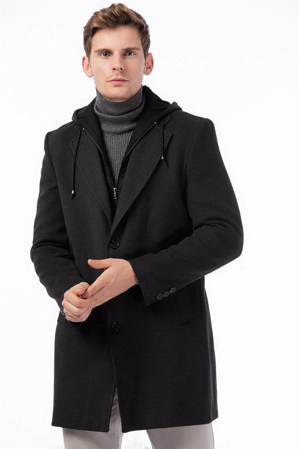 dewberry PLT8376 DEWBERRY MEN'S COAT-ANTHRACITE