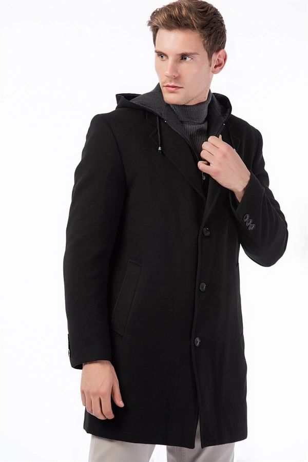 dewberry PLT8376 DEWBERRY MEN'S COAT-BLACK