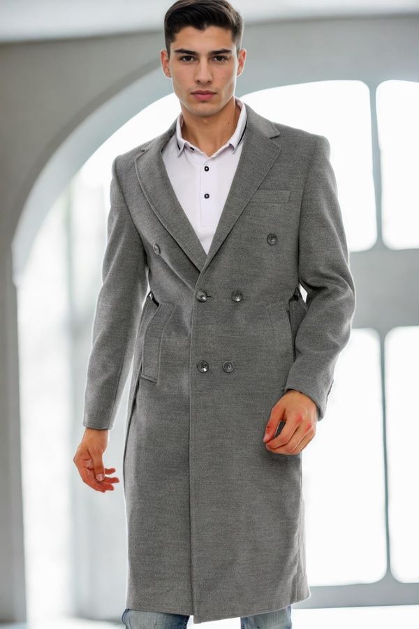 dewberry PLT8382 DEWBERRY MEN'S COAT-GREY-2