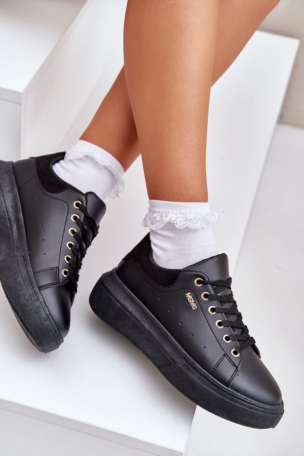 PM1 PM1 Women's Sneakers On Platform Eco Leather Black Lelandine