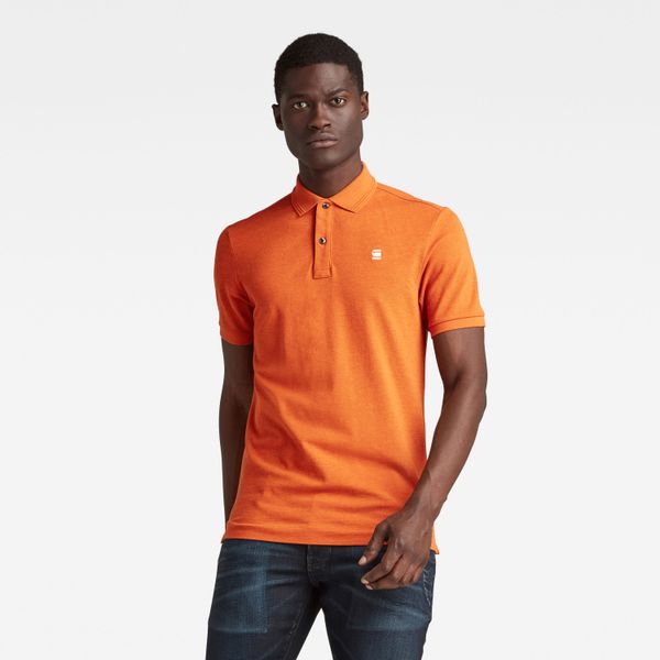 G Star Polo Shirt - G-star RAW Dunda Slim Polo S\s Orange