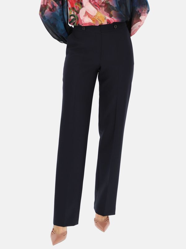 Potis & Verso Potis & Verso Woman's Trousers Ksena Navy Blue