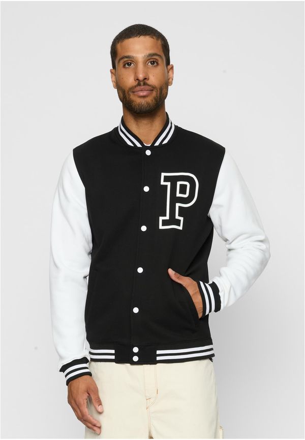 Mister Tee Pray College Jacket blk/wht