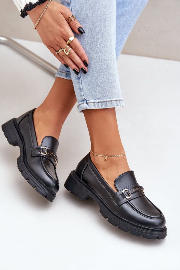 PS1 PS1 Classic Women's Moccasins Made Of Eco Leather Black Savethira