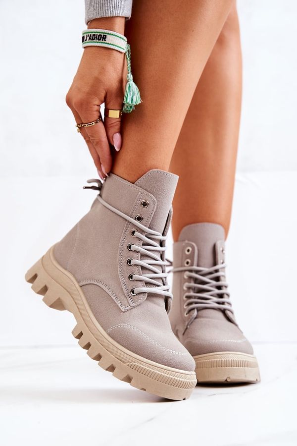 PS1 PS1 Suede Tied Boots Grey Hurricane