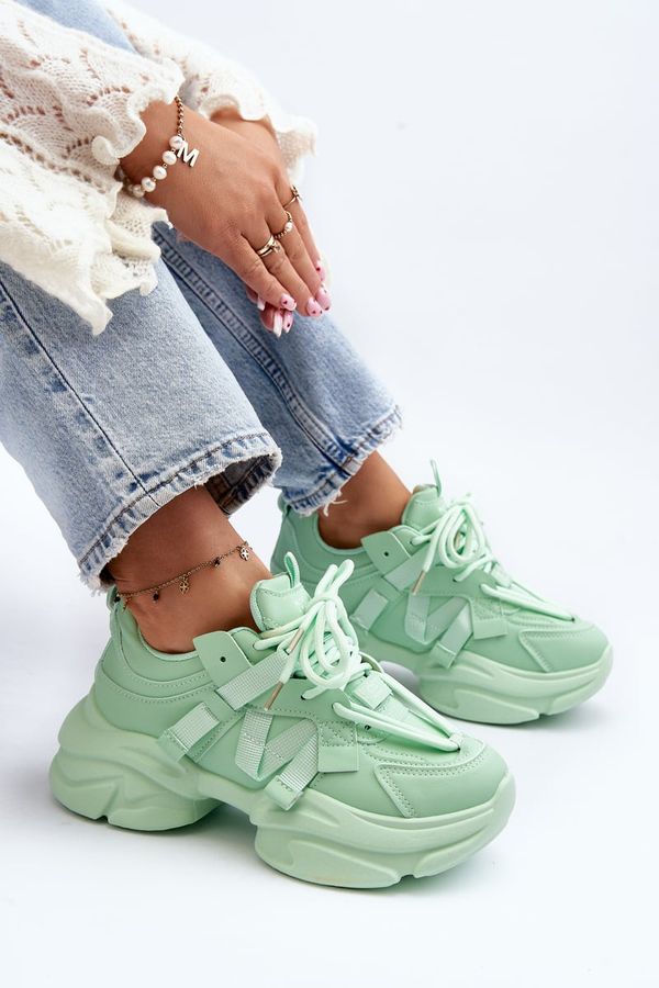 PS1 PS1 Women's sneakers on a chunky sole green Windamella