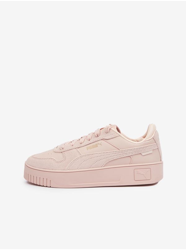 Puma Puma Carina Street Women's Light Pink Sneakers with Leather Details - Women