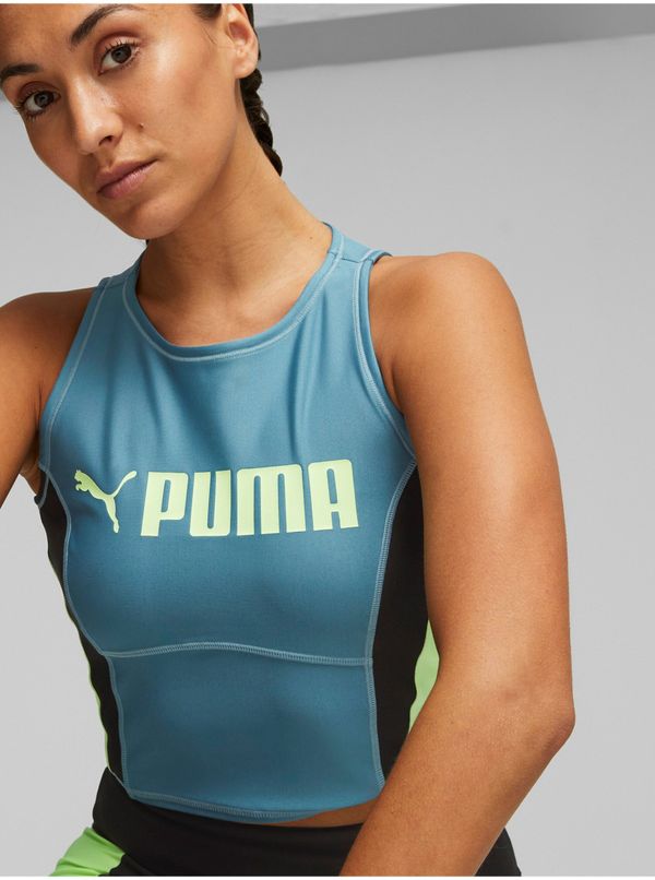 Puma Puma Fit Eversculpt Blue Womens Sports Top - Women