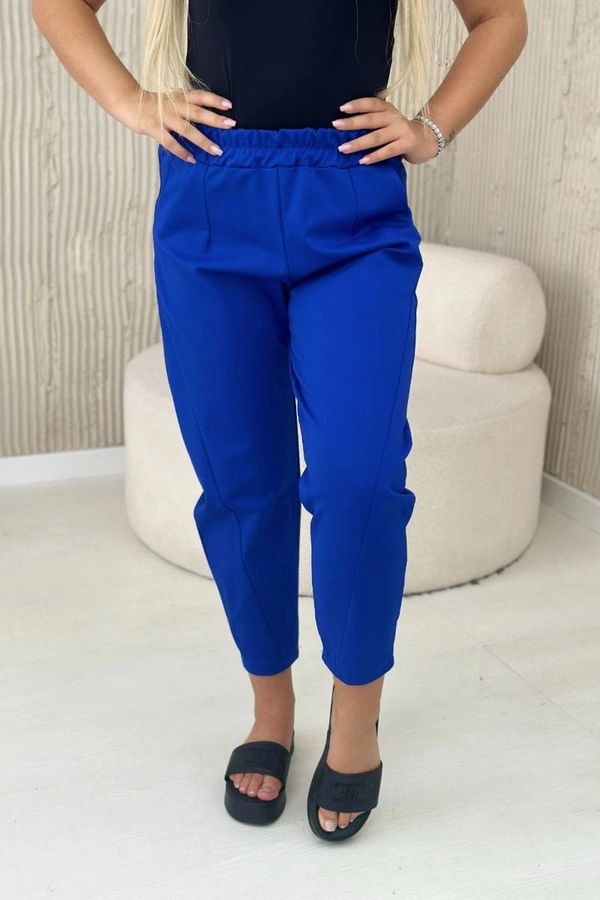 Kesi Punto Milano winter pants with pockets in cornflower blue