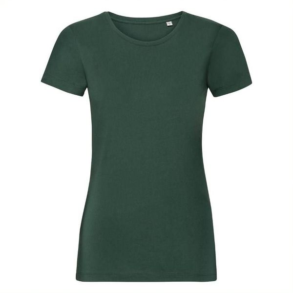 RUSSELL Pure Organic Russell Women's Green T-shirt