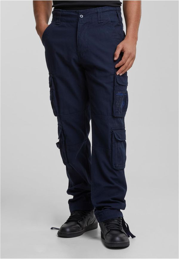 Brandit Pure Slim Fit trousers in a navy design